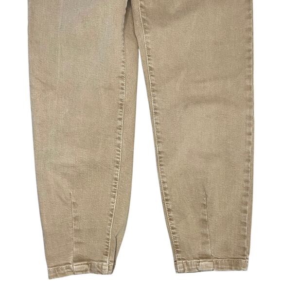 Sezane Pan talon Manu Jeans Cuffed Pants tan preppy normcore clean girl scandi - Picture 4 of 10